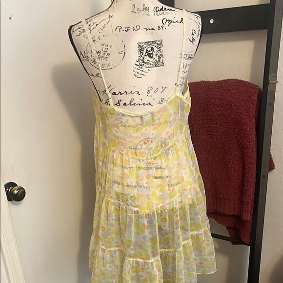 Free People Intimately Floral Sheer Boho Modern Babydoll Tunic - Picture 5 of 10